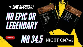 Night Crows MQ 34.5 / WATCH TIL THE END !!!!