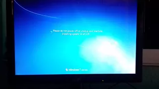 please do not power off or unplug your machine installing update