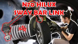 “HOW TO” N70 TOYOTA HILUX SWAY BAR LINK INSTALL | Aussie Action 4x4 Tutorials