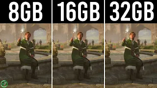 Hogwarts Legacy - 8GB vs 16GB vs 32GB RAM