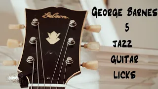 George Barnes guitar ideas lesson with tab and notation