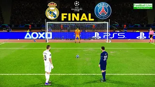 Real Madrid vs PSG - Penalty Shootout 2023 | Final UEFA Champions League UCL |eFootball PES Gameplay