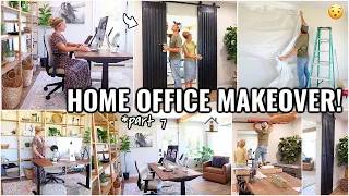 *final* HOME OFFICE MAKEOVER!!🏠 EXTREME OFFICE TRANSFORMATION Part 7 | OUR ARIZONA FIXER UPPER