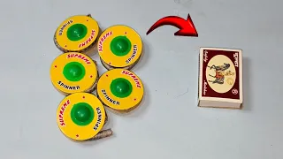 chakri spinner with matchstick || घर पर बनाएं आसान तरीके से || #experiment #crackers