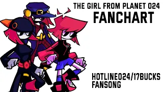 The Girl From Planet 024 Fanchart FNF | 17 Bucks and Hotline 024 Fansong