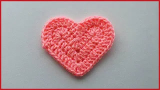 Простое вязаное Сердце. Вязание крючком / Crochet Heart