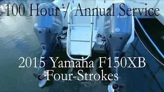 How to 100 Hour service / Annual Service / Maintenance Yamaha F150 2015