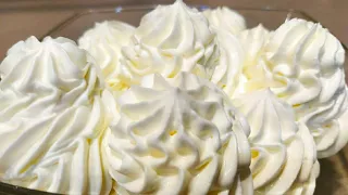 Whipped Sour Cream. Dessert Recipe.