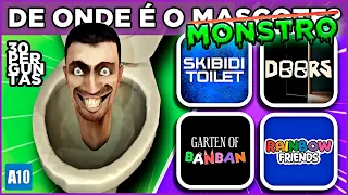 [+10] 👾 DE ONDE É ESSE MASCOTE? EDIÇÃO: MONSTROS 🤖 Não assista se você tem medo! #quiz #macaquiz 🐵