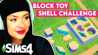 Trying This BLOCK TOY Shell Challenge in The Sims 4 // Sims 4 Build Challenge