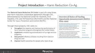 National Harm Reduction Technical Assistance Center Webinar and Virtual Town Hall