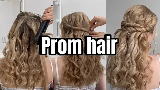 Most popular Prom hairstyle || Half Up Half Down