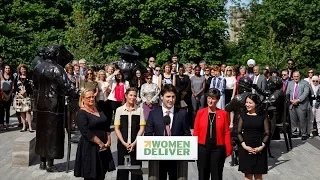 Prime Minister Trudeau announces that Vancouver will host the 2019 Women Deliver conference