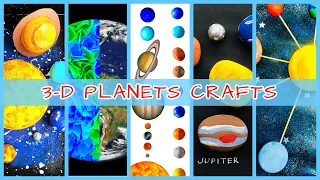 Best 5 DIY Solar System CRAFTS in 3-D | How to make 3D Solar System Model | Planet Craft Compilation