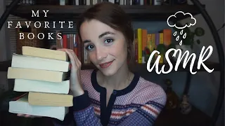 ASMR | My Favorite Books 📚 • Whispers • Rain • Page Turning • Reading • Tapping