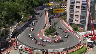 Michael Schumacher overtake on Lewis Hamilton Monaco GP 2011