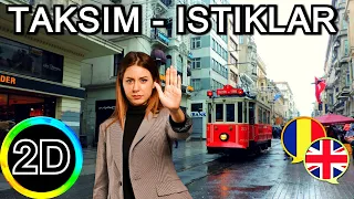 Taksim Square to İstiklal Street Tour Walk #Istanbul Visit #Turkey 2D Virtual Reality 4K Daniel Nelu