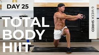 Day 25: 45 Min ULTIMATE FULL BODY Dumbbell HIIT Workout // 6WS1