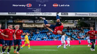 NORWAY U21 7-0 LATVIA U21 | EURO U21 QUALIFICATION | EXTENDED HIGHLIGHTS | 12/09/2023