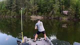 EPIC Musky Strike CAUGHT ON DRONE!!!