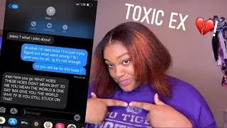 LYRIC PRANK ON MY TOXIC EX 🤦🏽‍♀️💔.