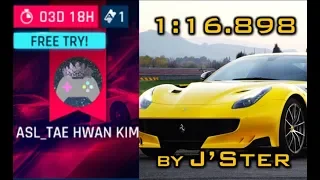 Asphalt 9 Pro Racer Cup - St. Peter's Kickoff/Stock F12tdf [1:16.898 by J'SteR]