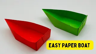 How To Make Easy Paper Speed Boat For Kids / Paper Boat Toy / Paper Craft Easy / KIDS crafts