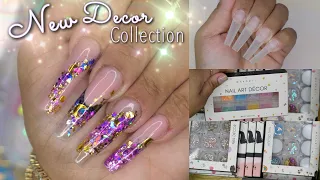 Trying Makartts New Decor Collection | Encapsulated Glitters | Easy Hard Builder Gel Nails