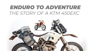 Turning a KTM 450EXC from an Enduro bike into an Adventure Bike