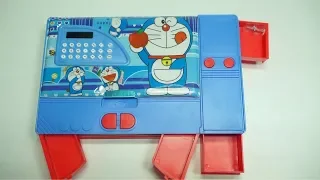 Doramon 4 Button Jumbo  Pencil Box With Calculator