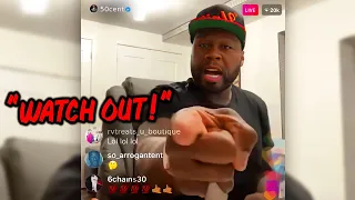 "DON'T CROSS ME!" 50 Cent Warns Suge Knight on Instagram Live