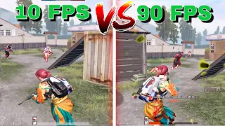 10 FPS VS 90 FPS PUBG MOBILE || Pubg Fps Comparison || iPad Pro M1 10 fps vs 90 fps🔥🔥🔥