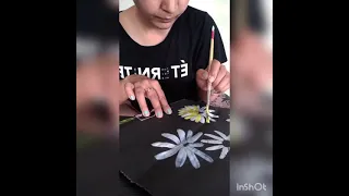 Flower drawing by acrylic colour! Acrylic colour sunflower ! Acrylic painting ❤️