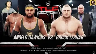 Обзор игры►WWE 2K19►Angelo Dawkins vs Brock Lesnar