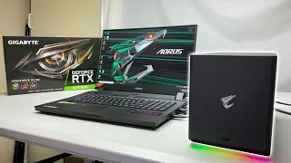 Turbo Charge Your Laptop - Worlds 1st Water Cooled eGPU AORUS RTX 3080 GAMING BOX