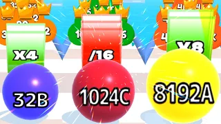 Satisfying Mobile Game / Ball Run 2048 Game Videos Level up Gameplay Walkthrough Android, iOS part 3