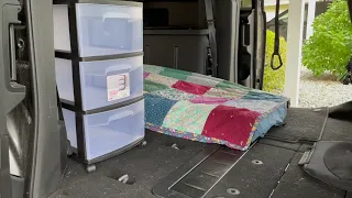 My no build, wheelchair van conversion for camping.