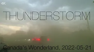 Thunderstorm, Canada's Wonderland Toronto, May 21 2022, 12:45 PM
