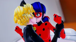 【MMD Miraculous】Kiss Scene (Ladybug x Chat Noir)【60fps】