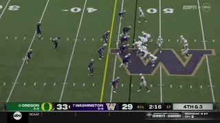 Oregon vs Washington THRILLING Ending | 2023 College Football