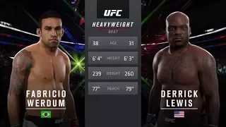 UFC 2 FABRICIO WERDUM vs DERRICK LEWIS