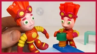 Лепим Фиксика Фаера из пластилина. Fire in plasticine. Stop Motion.