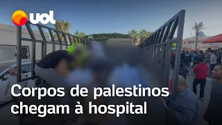 Guerra Israel x Hamas: Palestinos choram a morte de familiares em hospital de Gaza