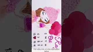 Calendar Hoop Art Tutorial / Detailed Pattern Tracing Tutorial / Embroidery for Beginners #shorts