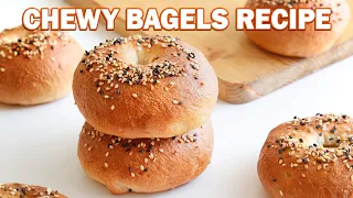 CHEWY BAGELS - EASY RECIPE NEW YORK STYLE BAGELS