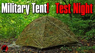 Will It Leak? LiteFighter 1 Person Military Tent -Test Night