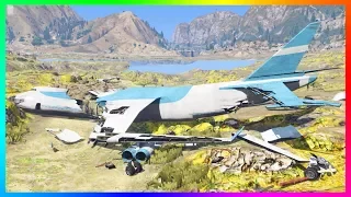 GTA 5 NO WATER EXPLORATION!! - UNDERWATER SECRETS, CRASHED CARGO PLANE, SEA MONSTERS & DEAD BODIES!!