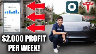 How to PROFIT $2,000 Per WEEK Driving a Tesla With Uber