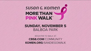 Susan G. Komen 'More Than Pink' walk kicks off Sunday