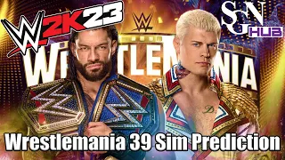 WWE 2K23 | Wrestlemania 39 | Roman Reigns vs Cody Rhodes | Legendary Difficulty